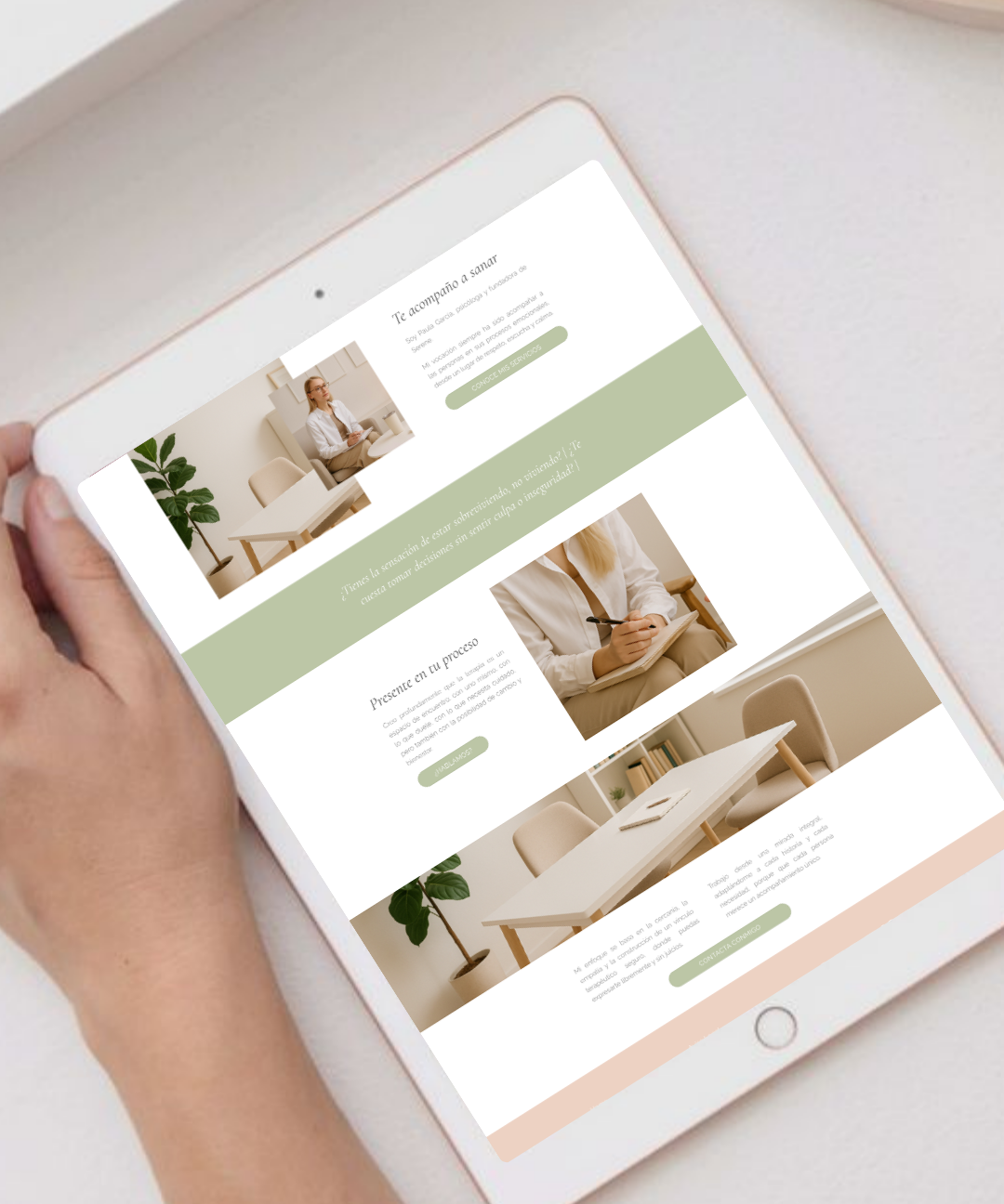 Alternative view of Plantilla web Serene